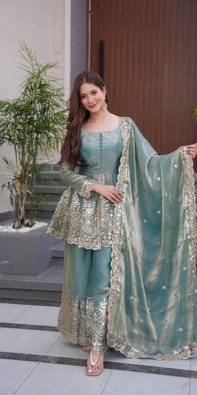 FC SSC 658 Firozi Fendy Satin Silk Gown Perfect for Wedding, Party, Karwa Chauth, Family Gatherings, Holi – . Now at just ₹2999. Delivery 4-6 Working | Lehenga, Bollywood Lehenga, Creative Lehenga, Designer Lehenga, Embroidered Lehenga, Party Wear Lehenga