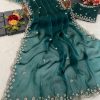 BT 400 Firozi in Jimmy Chou Silk Embroidery Work & Lace Work Saree . Grab it for ₹2999. Delivery 4-6 Working Days. Shop now. | Sarees, Bollywood Sarees, Creative Sarees, Designer Sarees, Embroidered Sarees, Ethnic Saree, Modern Digital sarees, Party Wear Sarees