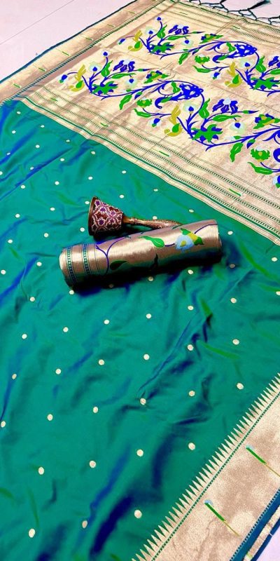 MS 530 Firozi Pure Banarasi Silk Saree. Perfect for Wedding, Party, Family Gatherings, Ethnic Day, Eid – Affordable Price ₹1649. Delivery 4-6 Working Days | Sarees, Bollywood Sarees, Creative Sarees, Designer Sarees, Embroidered Sarees, Ethnic Saree, Modern Digital sarees, Party Wear Sarees