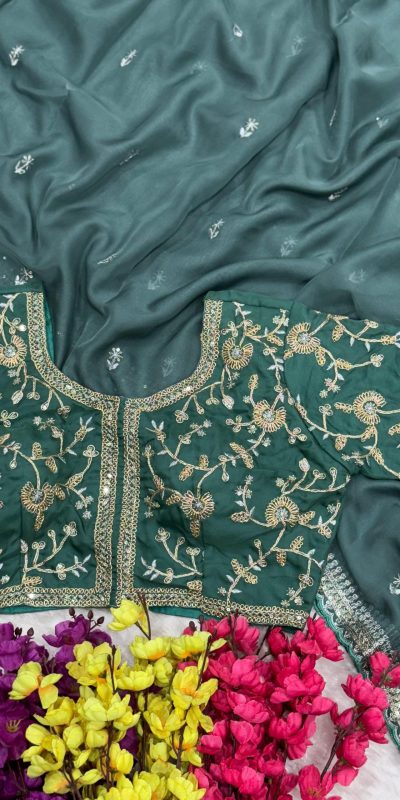 AC MAGIC CIRCLE Firozi Soft Organza Saree Perfect for Wedding, Party, Haldi, Festival Celebrations, Diwali – . Grab it for ₹2099. Delivery 4-6 Working Days | Sarees, Bollywood Sarees, Creative Sarees, Designer Sarees, Embroidered Sarees, Ethnic Saree, Modern Digital sarees, Party Wear Sarees