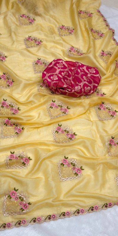 SC 239 Pink Georgette With Lace Work & Lace Border Saree . Wedding, Party, Festive, Events, Exclusive Offer ₹1599. Delivery 4-6 Working Days. Shop now. | Sarees, Bollywood Sarees, Creative Sarees, Designer Sarees, Embroidered Sarees, Ethnic Saree, Modern Digital sarees, Party Wear Sarees