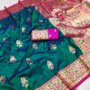 MB 28 Green in Banarasi Silk Lace Work & Zari Work Saree . Wedding, Party, Festive, Events Festive Deal ₹2399. Delivery 4-6 Working Days. Shop now. | Sarees, Bollywood Sarees, Creative Sarees, Designer Sarees, Embroidered Sarees, Ethnic Saree, Modern Digital sarees, Party Wear Sarees
