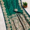 MB 142 Green Banarasi Silk with Zari Work & Lace Work Saree . Affordable Price ₹1899. Delivery 4-6 Working Days. Shop now. | Sarees, Bollywood Sarees, Creative Sarees, Designer Sarees, Embroidered Sarees, Ethnic Saree, Modern Digital sarees, Party Wear Sarees
