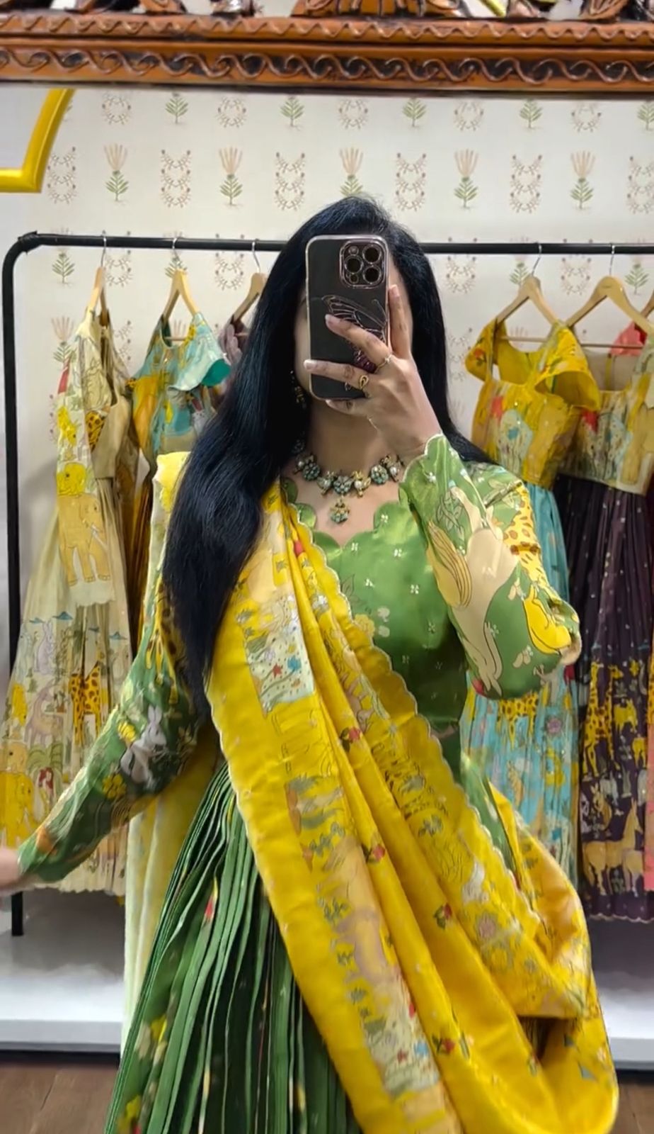 PC 539 Green Color Cotton Lehenga Choli with Kalamkari Print. Exclusive Offer ₹2049. Delivery 4-6 Working Days. Shop now. | Lehenga, Bollywood Lehenga, Creative Lehenga, Designer Lehenga, Embroidered Lehenga, Party Wear Lehenga