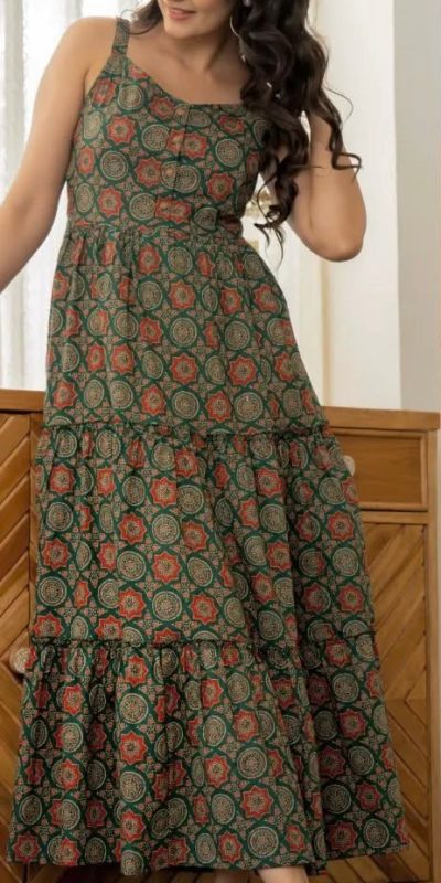 INLI Coral Green Color Cotton With Printed Designer Work Gown . Wedding, Party, Festive, Events, Grab it for ₹1449. Delivery 4-6 Working Days. Shop now. | Gowns, Bollywood Gowns, Creative Gowns, Designer Gowns, Embroidered Gowns, Party Wear Gowns