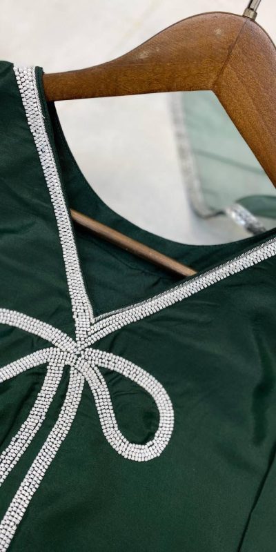 LG 1955 Green in Green French Crape Lace Work & Bead Work Salwar Suit . Special Price ₹1849. Delivery 4-6 Working Days. Shop now. | Jump Suits, Salwar suit, Casual Suits, Creative suits, Designer Suits, Palazzo Suits, Party Wear Suits, Patiala Suits, Straight Suits