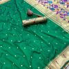 MS 530 Green Pure Banarasi Silk Saree. Perfect for Wedding, Party, Family Gatherings, Ethnic Day, Eid – Affordable Price ₹1649. Delivery 4-6 Working Days | Sarees, Bollywood Sarees, Creative Sarees, Designer Sarees, Embroidered Sarees, Ethnic Saree, Modern Digital sarees, Party Wear Sarees