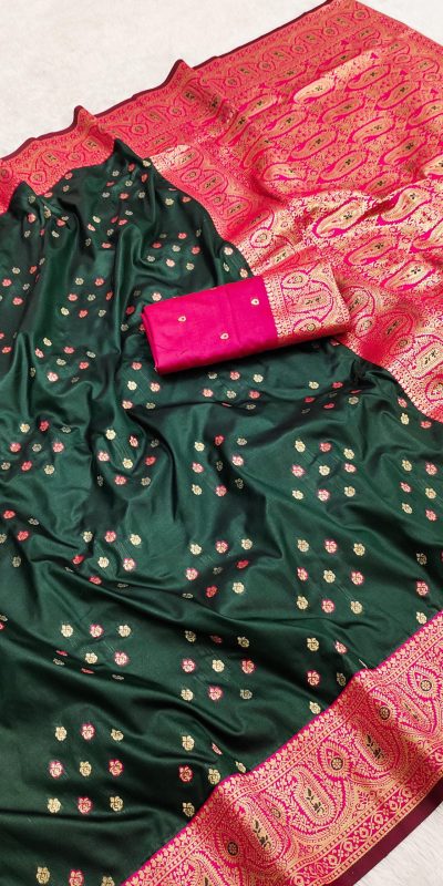MB 3312-A Green in Rich Banarasi Silk Zari Work & Lace Work Saree . Affordable Price ₹2049. Delivery 4-6 Working Days. Shop now. | Sarees, Bollywood Sarees, Creative Sarees, Designer Sarees, Embroidered Sarees, Ethnic Saree, Modern Digital sarees, Party Wear Sarees