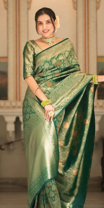 KPR 231 Green Soft Lichi Silk Saree with Designer Work. Wedding, Party, Festive, Events, Festive Deal ₹1449. Delivery 4-6 Working Days. Shop now. | Sarees, Bollywood Sarees, Creative Sarees, Designer Sarees, Embroidered Sarees, Ethnic Saree, Modern Digital sarees, Party Wear Sarees
