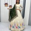 PC 503 Green in Pure Tissue Silk Cut Work & Lace Work Lehenga Choli . Now at just ₹2349. Delivery 4-6 Working Days. Shop now. | Lehenga, Bollywood Lehenga, Creative Lehenga, Designer Lehenga, Embroidered Lehenga, Party Wear Lehenga
