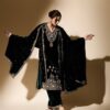 Green Viscose Velvet Embroidery Work Salwar Suit
