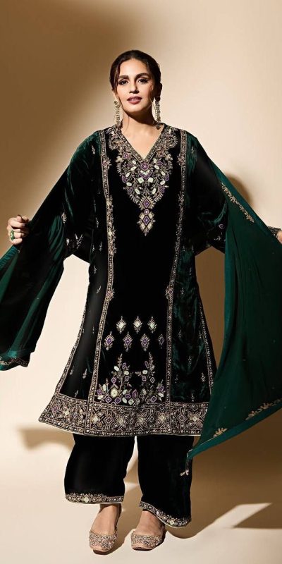 KF 1660 Green Color Viscose Velvet With Embroidery Work Salwar Suit . Best Price ₹2149. Delivery 4-6 Working Days. Shop now. | Jump Suits, Salwar suit, Casual Suits, Creative suits, Designer Suits, Palazzo Suits, Party Wear Suits, Patiala Suits, Straight Suits