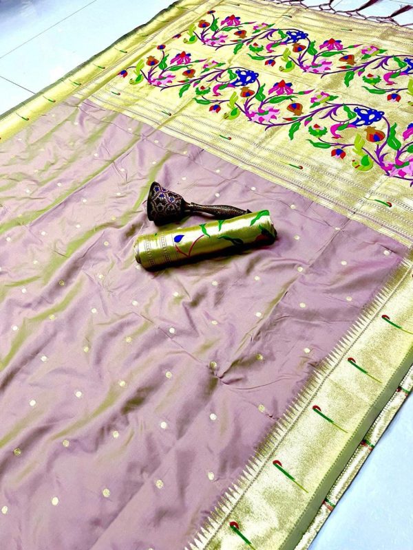 MS 530 Lavender Pure Banarasi Silk Saree. Perfect for Wedding, Party, Family Gatherings, Ethnic Day, Eid – Affordable Price ₹1649. Delivery 4-6 Working Days | Sarees, Bollywood Sarees, Creative Sarees, Designer Sarees, Embroidered Sarees, Ethnic Saree, Modern Digital sarees, Party Wear Sarees