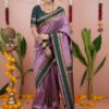 MS 536 Lavender Color Banarasi Silk Saree with Zari Work. Wedding, Party, Festive, Events, Available at ₹1699 only. Delivery 4-6 Working Days. Shop now. | Sarees, Bollywood Sarees, Creative Sarees, Designer Sarees, Embroidered Sarees, Ethnic Saree, Modern Digital sarees, Party Wear Sarees
