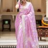 KPR 190 Lavender Soft Lichi Silk Jacquard Work Saree with Designer Work Wedding, Party, Festive, Events, Deal ₹1399. Delivery 4-6 Working Days. Shop now. | Sarees, Bollywood Sarees, Creative Sarees, Designer Sarees, Embroidered Sarees, Ethnic Saree, Modern Digital sarees, Party Wear Sarees