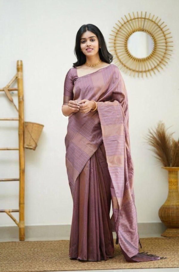 KPR 152 Lavender Soft Lichi Silk Saree with Lace Work & Lace Border. Available at ₹1249 only. Delivery 4-6 Working Days. Shop now. | Sarees, Bollywood Sarees, Creative Sarees, Designer Sarees, Embroidered Sarees, Ethnic Saree, Modern Digital sarees, Party Wear Sarees