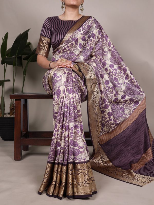 YNF 7050 Lavender Color Tasar Silk with Lace Border & Lace Work Saree . Best Price ₹1749. Delivery 4-6 Working Days. Shop now. | Sarees, Bollywood Sarees, Creative Sarees, Designer Sarees, Embroidered Sarees, Ethnic Saree, Modern Digital sarees, Party Wear Sarees
