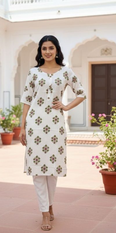 INLI White Beauty Mahandi Color Rayon Print Kurti with Designer Work. Get it for ₹1199. Delivery 4-6 Working Days. Shop now. | Kurti, Bollywood Kurti, Creative Kurtis, Designer Kurti, Party Wear Kurti, Selfie Kurti