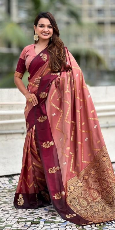 MS 543 Maroon Color Banarasi Silk Saree with Zari Work. Wedding, Party, Festive, Events, Available at ₹1649 only. Delivery 4-6 Working Days. Shop now. | Sarees, Bollywood Sarees, Creative Sarees, Designer Sarees, Embroidered Sarees, Ethnic Saree, Modern Digital sarees, Party Wear Sarees