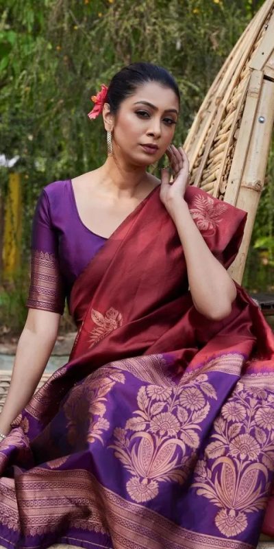KPR 257 Maroon Soft Lichi Silk Saree with Lace Work & Lace Border. Now at just ₹1349. Delivery 4-6 Working Days. Shop now. | Sarees, Bollywood Sarees, Creative Sarees, Designer Sarees, Embroidered Sarees, Ethnic Saree, Modern Digital sarees, Party Wear Sarees