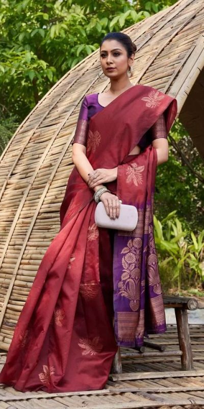 KPR 257 Maroon Soft Lichi Silk Saree with Lace Work & Lace Border. Now at just ₹1349. Delivery 4-6 Working Days. Shop now. | Sarees, Bollywood Sarees, Creative Sarees, Designer Sarees, Embroidered Sarees, Ethnic Saree, Modern Digital sarees, Party Wear Sarees