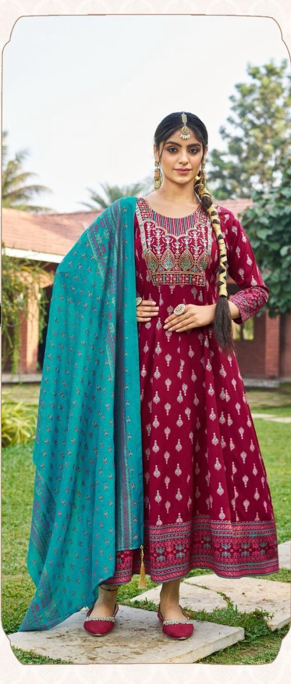 INLI Masakali 7.0 Maroon in Color Rayon Embroidery Work Gown . Exclusive Offer ₹1849. Delivery 4-6 Working Days. Shop now. | Gowns, Bollywood Gowns, Creative Gowns, Designer Gowns, Embroidered Gowns, Party Wear Gowns