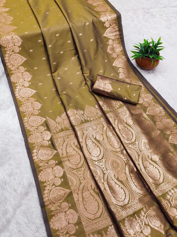 MB 142 Mehendi Banarasi Silk with Zari Work & Lace Work Saree . Affordable Price ₹1899. Delivery 4-6 Working Days. Shop now. | Sarees, Bollywood Sarees, Creative Sarees, Designer Sarees, Embroidered Sarees, Ethnic Saree, Modern Digital sarees, Party Wear Sarees
