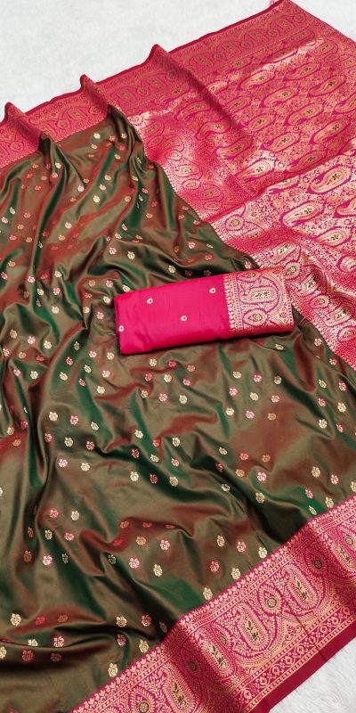 MB 3312-A Mehendi in Rich Banarasi Silk Zari Work & Lace Work Saree . Affordable Price ₹2049. Delivery 4-6 Working Days. Shop now. | Sarees, Bollywood Sarees, Creative Sarees, Designer Sarees, Embroidered Sarees, Ethnic Saree, Modern Digital sarees, Party Wear Sarees