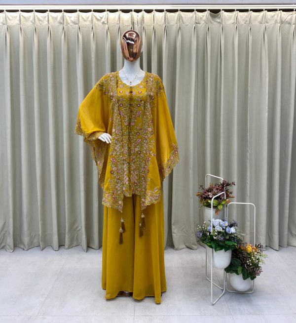 BE 406 Mustard in Color Faux Georgette Embroidery Work Salwar Suit . Grab it for ₹2449. Delivery 4-6 Working Days. Shop now. | Jump Suits, Tops & Bottoms, Track Suits, Salwar suit, Casual Suits, Creative suits, Designer Suits, Palazzo Suits, Party Wear Suits, Patiala Suits, Straight Suits, Trendy Wear