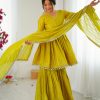 SRK 5300 Mustard Mal Chanderi With Lace Work & Mirror Work Salwar Suit . Get it for ₹2099. Delivery 4-6 Working Days. Shop now. | Jump Suits, Tops & Bottoms, Track Suits, Salwar suit, Casual Suits, Creative suits, Designer Suits, Palazzo Suits, Party Wear Suits, Patiala Suits, Straight Suits, Trendy Wear