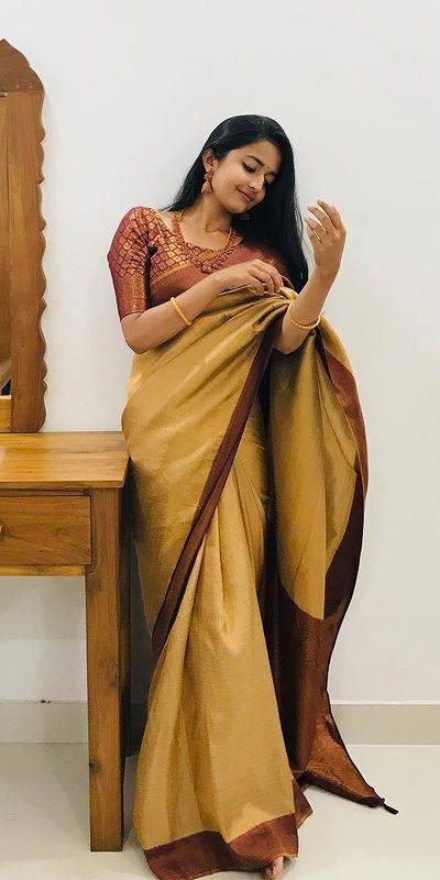 KPR 143 Mustered Color Soft Lichi Silk with Designer Work Saree . Special Price ₹1449. Delivery 4-6 Working Days. Shop now. | Sarees, Bollywood Sarees, Creative Sarees, Designer Sarees, Embroidered Sarees, Ethnic Saree, Modern Digital sarees, Party Wear Sarees