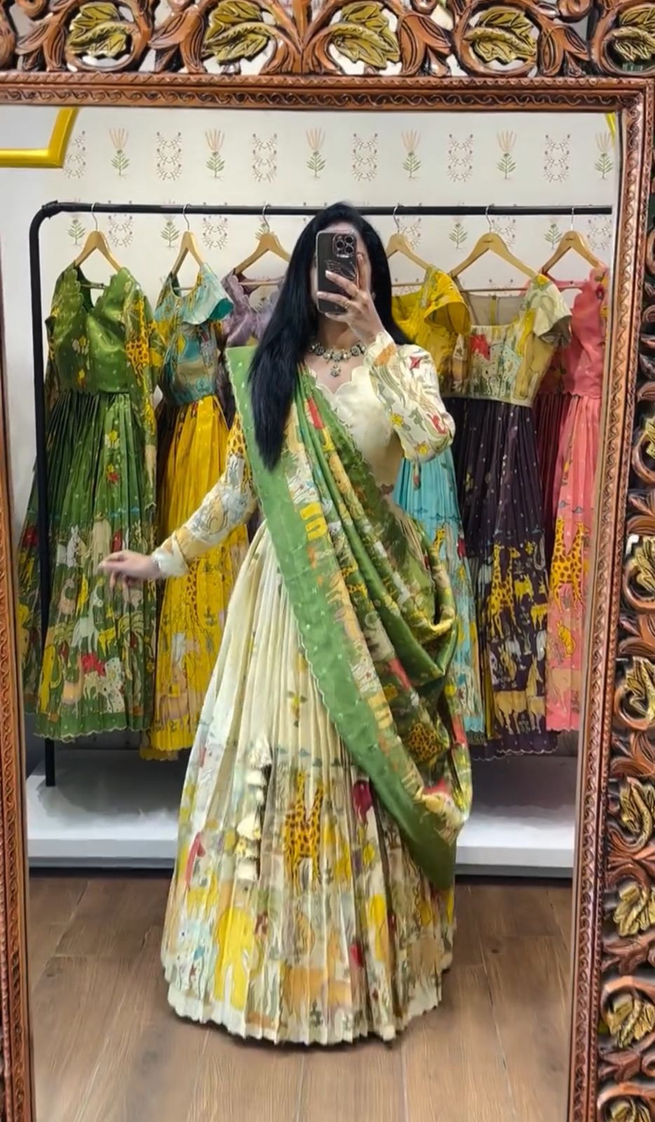 PC 539 Off White Color Cotton Lehenga Choli with Kalamkari Print. Exclusive Offer ₹2049. Delivery 4-6 Working Days. Shop now. | Lehenga, Bollywood Lehenga, Creative Lehenga, Designer Lehenga, Embroidered Lehenga, Party Wear Lehenga