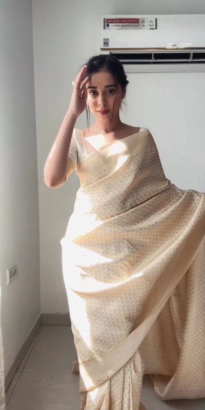 KPR 176 Off White Soft Lichi Silk Saree Perfect for Wedding, Party, Family Gatherings, Baisakhi, Holi – . Now at just ₹1499. Delivery 4-6 Working | Sarees, Bollywood Sarees, Creative Sarees, Designer Sarees, Embroidered Sarees, Ethnic Saree, Modern Digital sarees, Party Wear Sarees