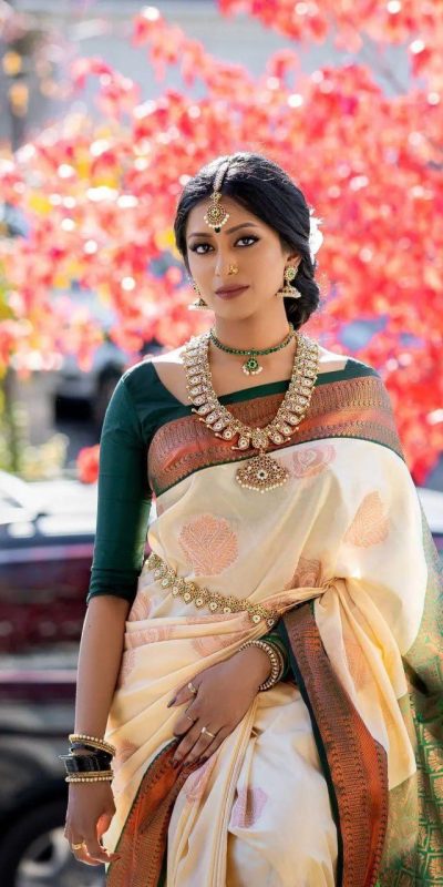 KP 5003 Off White Soft Lichi Silk Saree Perfect for Wedding, Party, Family Gatherings, Pooja, Sangeet – . Best Price ₹1449. Delivery 4-6 Working D | Sarees, Bollywood Sarees, Creative Sarees, Designer Sarees, Embroidered Sarees, Ethnic Saree, Modern Digital sarees, Party Wear Sarees