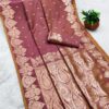MB 142 Onion Banarasi Silk with Zari Work & Lace Work Saree . Affordable Price ₹1899. Delivery 4-6 Working Days. Shop now. | Sarees, Bollywood Sarees, Creative Sarees, Designer Sarees, Embroidered Sarees, Ethnic Saree, Modern Digital sarees, Party Wear Sarees