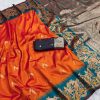 MB 3308 Orange Banarasi Silk Saree Perfect for Wedding, Party, Holi, Reception, Raksha Bandhan – . Special Price ₹1999. Delivery 4-6 Working Days. Shop n | Sarees, Bollywood Sarees, Creative Sarees, Designer Sarees, Embroidered Sarees, Ethnic Saree, Modern Digital sarees, Party Wear Sarees