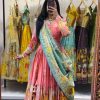 PC 539 Peach Color Cotton Lehenga Choli with Kalamkari Print. Exclusive Offer ₹2049. Delivery 4-6 Working Days. Shop now. | Lehenga, Bollywood Lehenga, Creative Lehenga, Designer Lehenga, Embroidered Lehenga, Party Wear Lehenga