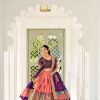 LNB 1017 Peach Dola Silk Lehenga Choli. Perfect for Wedding, Party, Pooja, Reception, Bridal Wear – Available at ₹1899 only. Delivery 4-6 Working Day | Lehenga, Bollywood Lehenga, Creative Lehenga, Designer Lehenga, Embroidered Lehenga, Party Wear Lehenga