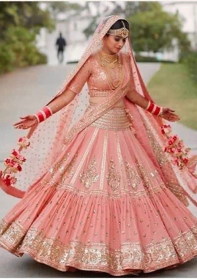KF 1609 Peach Faux Georgette with Embroidery Work Lehenga Choli . Exclusive Offer ₹3099. Delivery 4-6 Working Days. Shop now. | Jump Suits, Salwar suit, Casual Suits, Creative suits, Designer Suits, Palazzo Suits, Party Wear Suits, Patiala Suits, Straight Suits