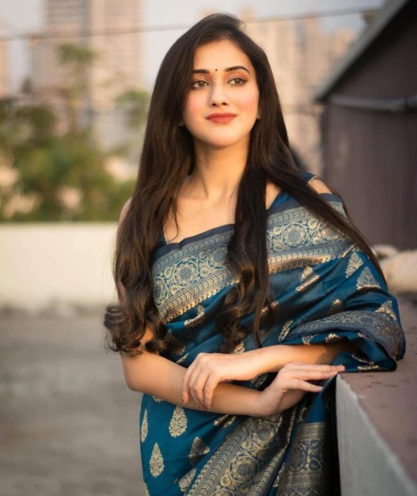 KPR 097 Peacock Blue Color Soft Lichi Silk Saree with Lace Work & Lace Border. Get it for ₹1299. Delivery 4-6 Working Days. Shop now | Sarees, Bollywood Sarees, Creative Sarees, Designer Sarees, Embroidered Sarees, Ethnic Saree, Modern Digital sarees, Party Wear Sarees