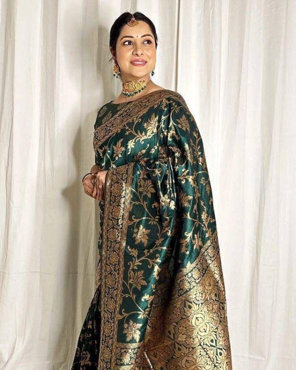KP 6042 Peacock Green Color Soft Lichi Silk Saree with Lace Border & Lace Work. Get it for ₹1399. Delivery 4-6 Working Days. Shop now. | Sarees, Bollywood Sarees, Creative Sarees, Designer Sarees, Embroidered Sarees, Ethnic Saree, Modern Digital sarees, Party Wear Sarees