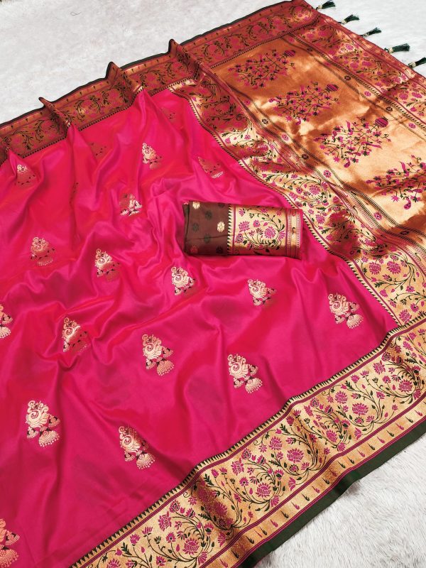 MB 28 Pink in Banarasi Silk Lace Work & Zari Work Saree . Wedding, Party, Festive, Events Festive Deal ₹2399. Delivery 4-6 Working Days. Shop now. | Sarees, Bollywood Sarees, Creative Sarees, Designer Sarees, Embroidered Sarees, Ethnic Saree, Modern Digital sarees, Party Wear Sarees