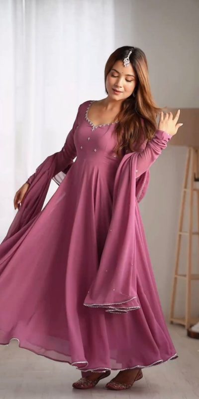 SRK 5196 Pink Faux Georgette with Lace Work & Embroidery Work Salwar Suit . Available at ₹1849 only. Delivery 4-6 Working Days. Shop now. | Jump Suits, Salwar suit, Casual Suits, Creative suits, Designer Suits, Palazzo Suits, Party Wear Suits, Patiala Suits, Straight Suits