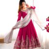 ZF 5008 Pink Georgette Gown with Embroidery Work. Wedding, Party, Festive, Events, Special Price ₹2049. Delivery 4-6 Working Days. Shop now. | Jump Suits, Salwar suit, Casual Suits, Creative suits, Designer Suits, Palazzo Suits, Party Wear Suits, Patiala Suits, Straight Suits