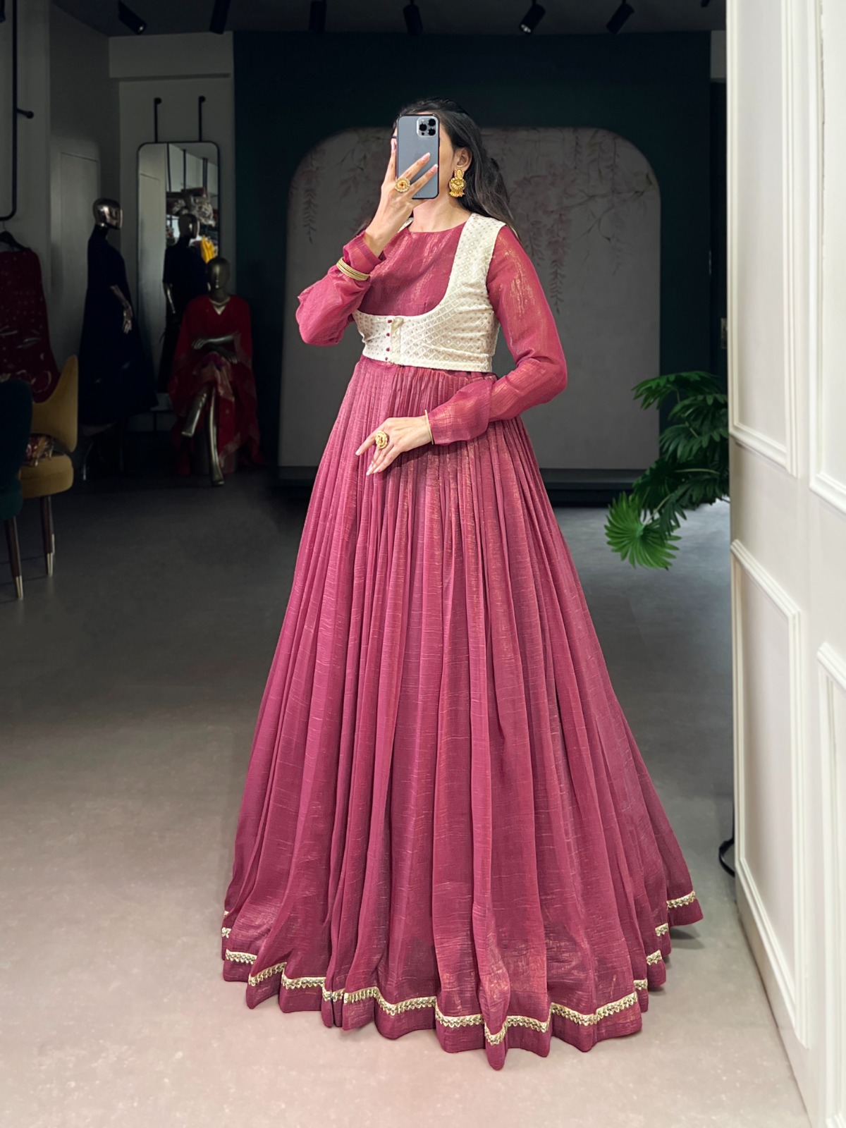 YNF 5025 Pink with Sequins Work & Embroidery Work Pink Silver Glossy Gown . Best Price ₹1849. Delivery 4-6 Working Days. Shop now. | Lehenga, Bollywood Lehenga, Creative Lehenga, Designer Lehenga, Embroidered Lehenga, Party Wear Lehenga