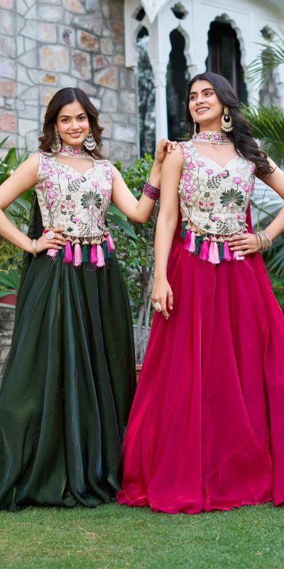 Ram 125 Pink in Pure simar tissue silk Embroidery Work Lehenga Choli . Exclusive Offer ₹2649. Delivery 4-6 Working Days. Shop now. | Lehenga, Bollywood Lehenga, Creative Lehenga, Designer Lehenga, Embroidered Lehenga, Party Wear Lehenga