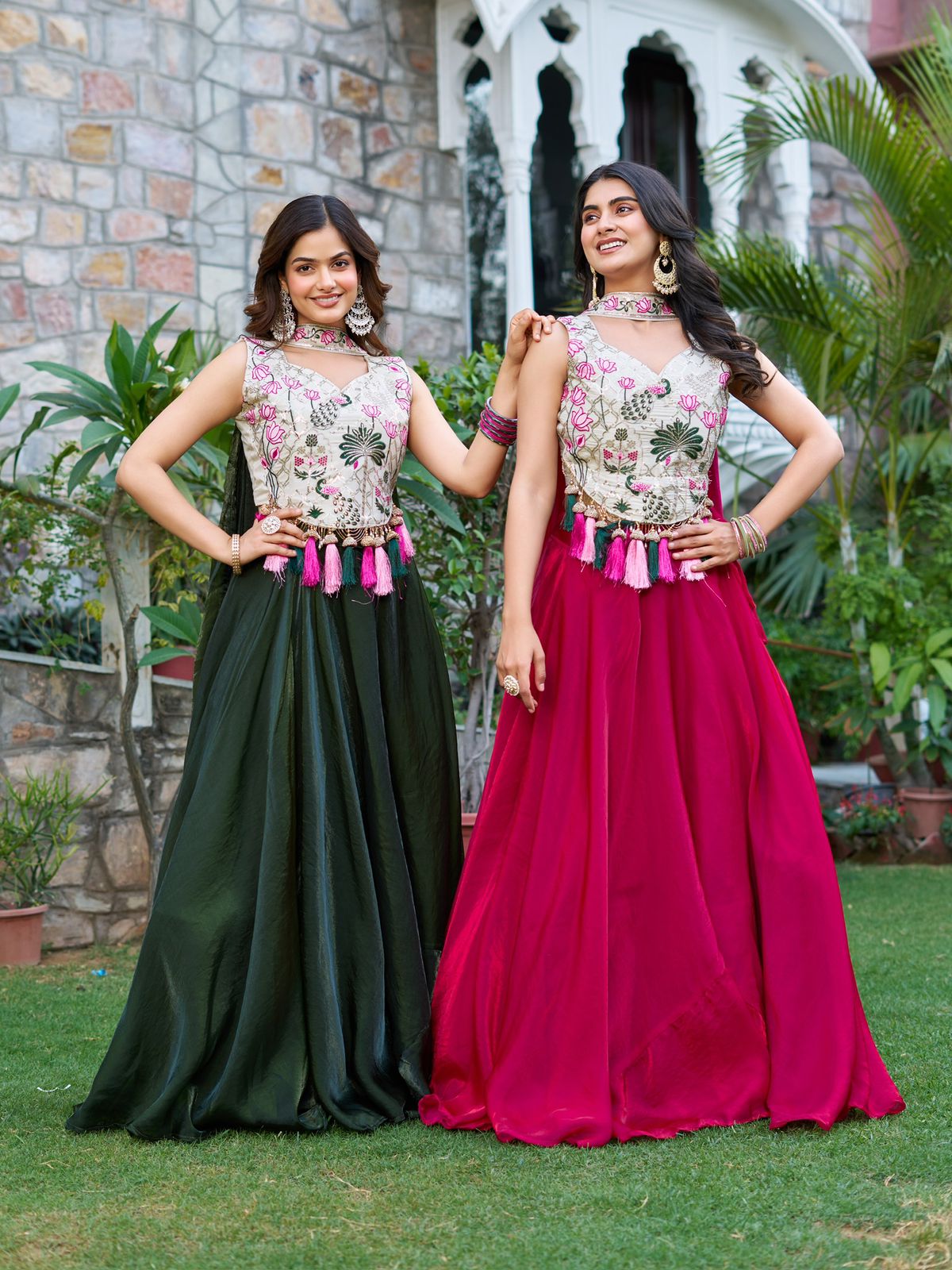 Ram 125 Pink in Pure simar tissue silk Embroidery Work Lehenga Choli . Exclusive Offer ₹2649. Delivery 4-6 Working Days. Shop now. | Lehenga, Bollywood Lehenga, Creative Lehenga, Designer Lehenga, Embroidered Lehenga, Party Wear Lehenga