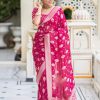 KPR 190 Pink Soft Lichi Silk Jacquard Work Saree with Designer Work Wedding, Party, Festive, Events, Deal ₹1399. Delivery 4-6 Working Days. Shop now. | Sarees, Bollywood Sarees, Creative Sarees, Designer Sarees, Embroidered Sarees, Ethnic Saree, Modern Digital sarees, Party Wear Sarees