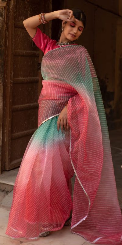 BT 331 Pink Soft T.b. Organza Silk with Sequins Work & Lace Work Saree . Available at ₹1499 only. Delivery 4-6 Working Days. Shop now. | Sarees, Bollywood Sarees, Creative Sarees, Designer Sarees, Embroidered Sarees, Ethnic Saree, Modern Digital sarees, Party Wear Sarees
