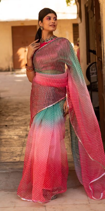 BT 331 Pink Soft T.b. Organza Silk with Sequins Work & Lace Work Saree . Available at ₹1499 only. Delivery 4-6 Working Days. Shop now. | Sarees, Bollywood Sarees, Creative Sarees, Designer Sarees, Embroidered Sarees, Ethnic Saree, Modern Digital sarees, Party Wear Sarees